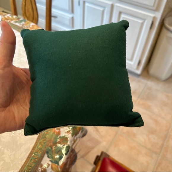 Longaberger Christmas tapestry hanging pillow / décor vintage 5x5 inches - Picture 6 of 7